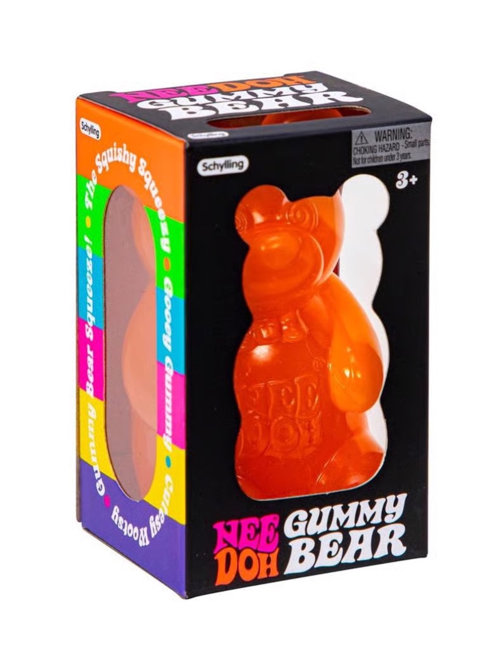 Needoh Gummy Bear Squishy Squeeze Fidget Toy Stress Relief AUTHENTIC - Orange